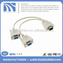 VGA 1 TO 2 Y SPLITTER KABEL MONITOR LCD DUAL ANZEIGE